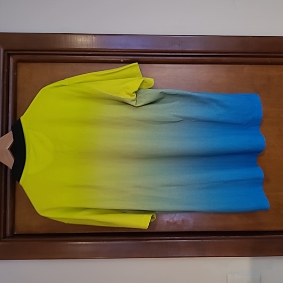 home + Femme Made on EarthPolo Blue Yellow Mens size XL New - Picture 3 of 4